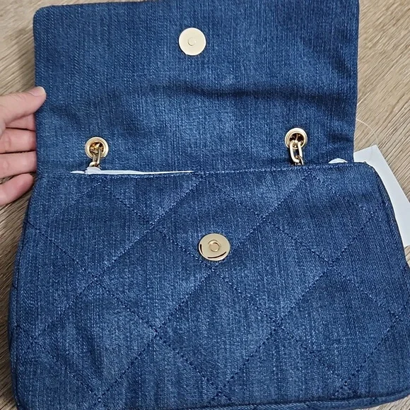 Quilted Denim Bag - NWT - Picture 3 of 10